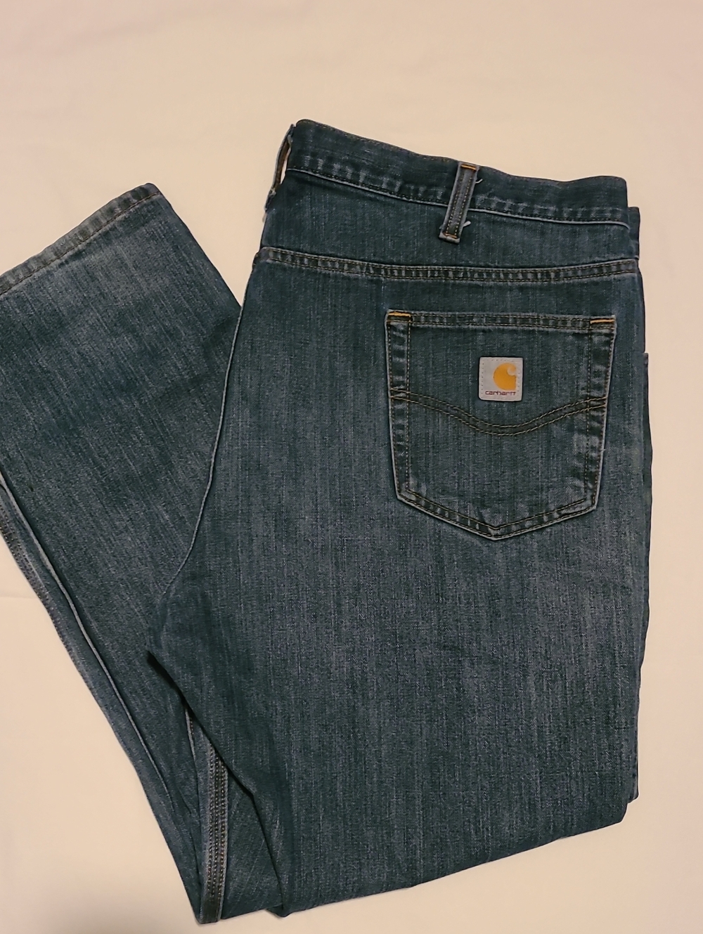 Carhartt Straight Traditional Fit Jeans 44 X 30 Blue Work